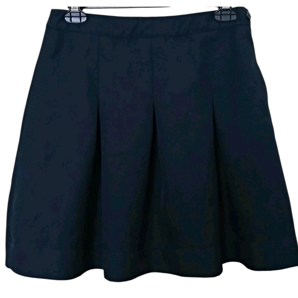 Tommy Hilfiger Navy Blue Pleated Skirt Size 2 A-Line Preppy Dark Academic Mini